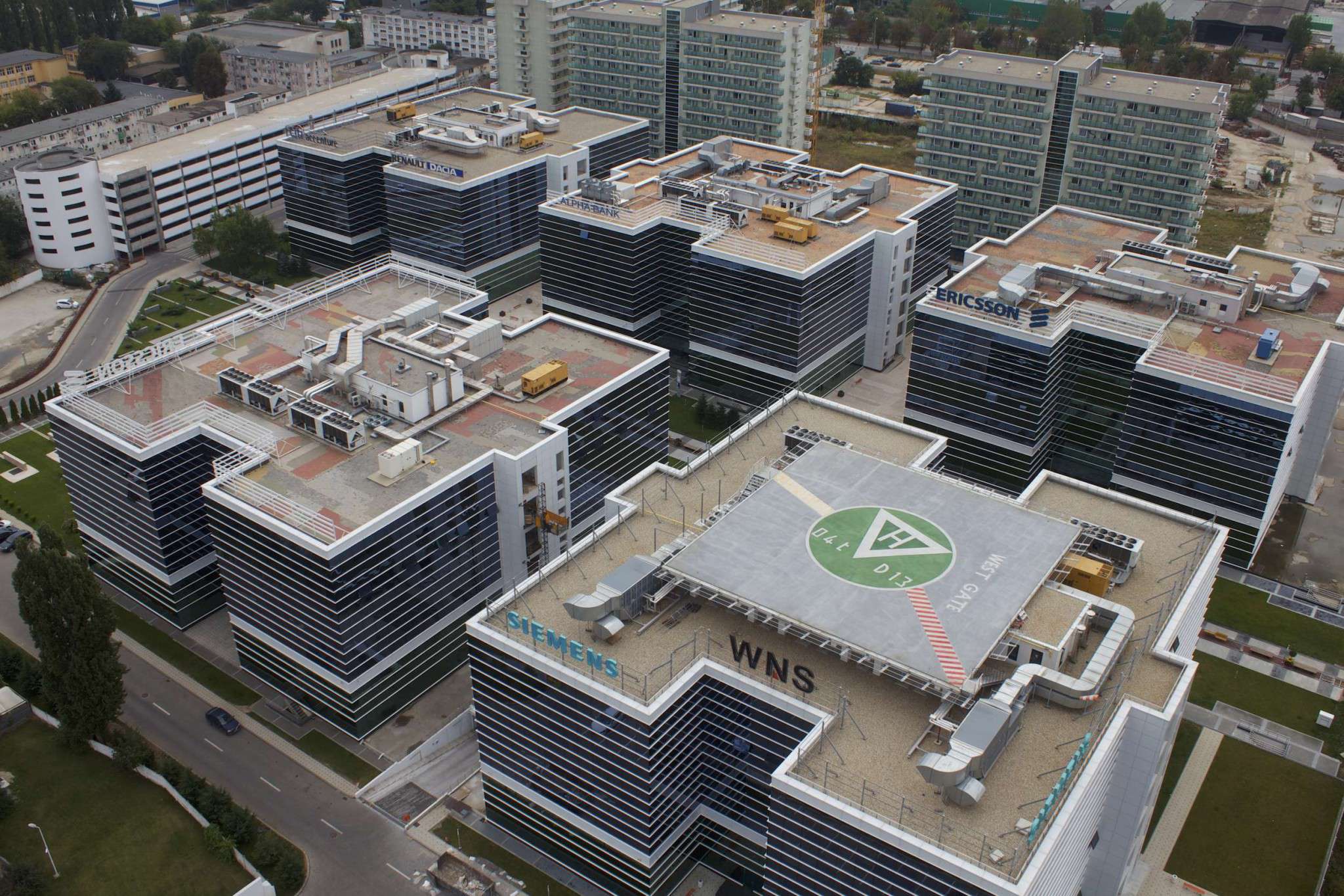 Class A business park in Bucharest West Gate Business Park